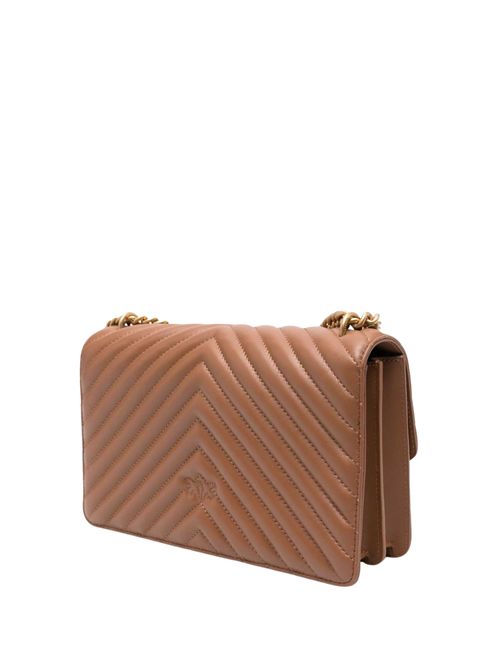 Borsa Classic Love One Chevron Marrone PINKO | 100941 A0GKL17Q